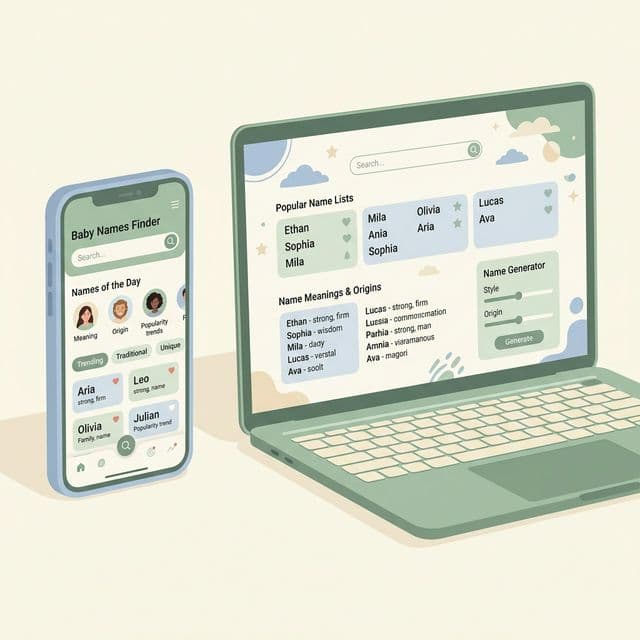Las 10 mejores herramientas y aplicaciones para elegir el nombre de tu bebé